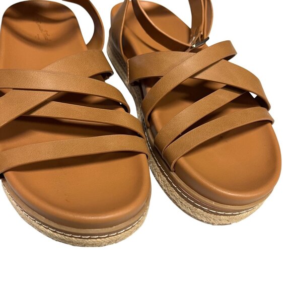 Universal Thread Women's Tanna Platform Sandals Brown Size 7 - Picture 3 of 5